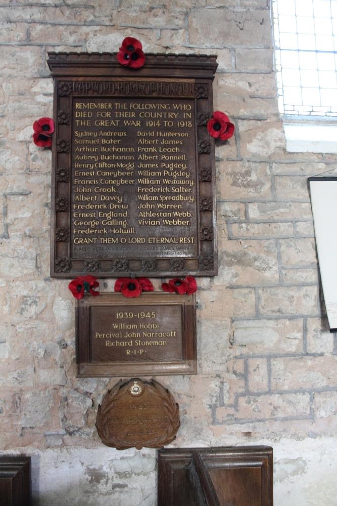 War Memorial St. Thomas a Becket of Canterbury Church