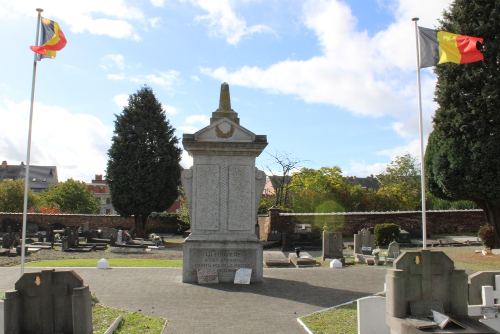 Oorlogsmonument Begraafplaats La Louvire	