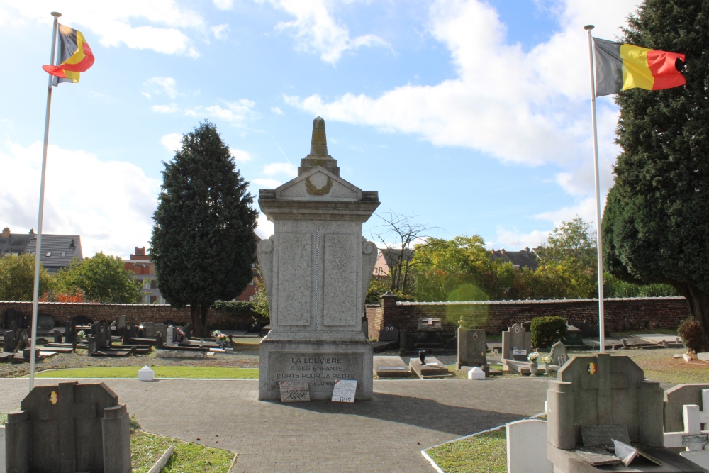 Oorlogsmonument Begraafplaats La Louvière	 #1