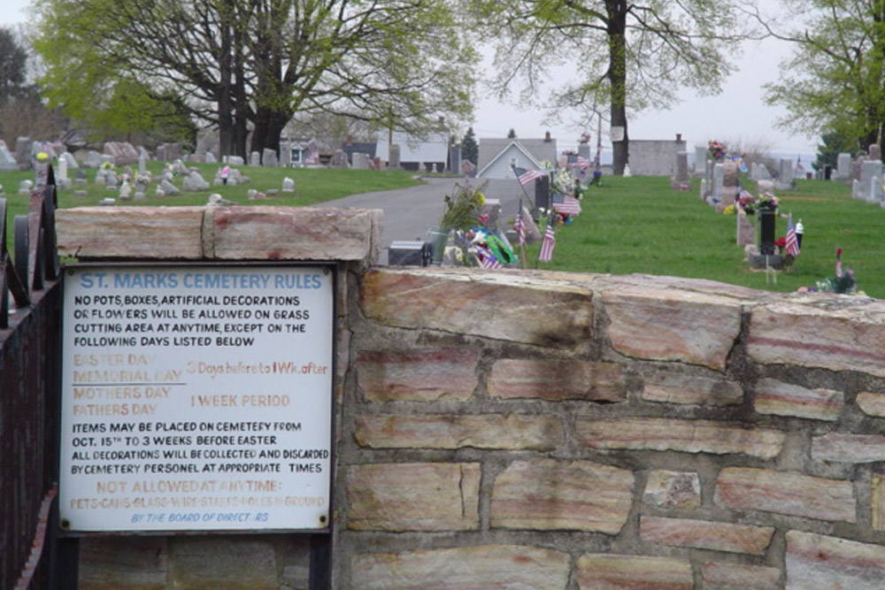 Amerikaanse Oorlogsgraven Saint Marks Cemetery