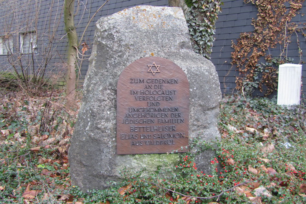 Jewish Memorial Stone in Waldbröl #1