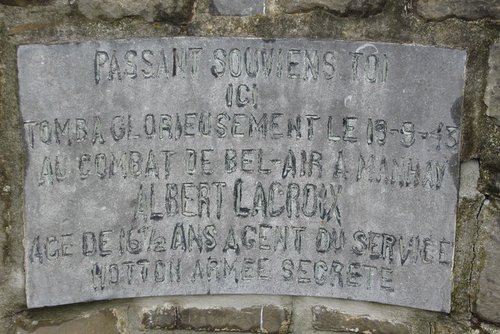 Memorial  Resistance Fighter Albert Lacroix #2