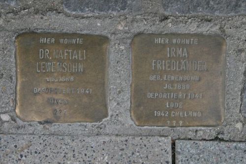 Stolpersteine Sachsentor 38