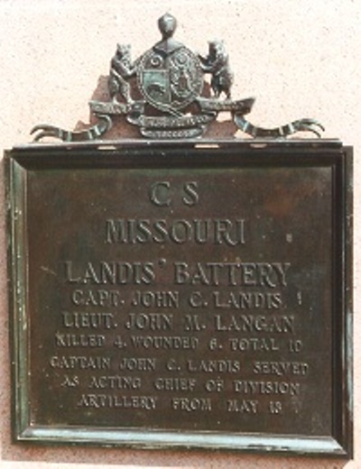 Landis' Battery, Missouri Artillery (Confederates) Monument #1