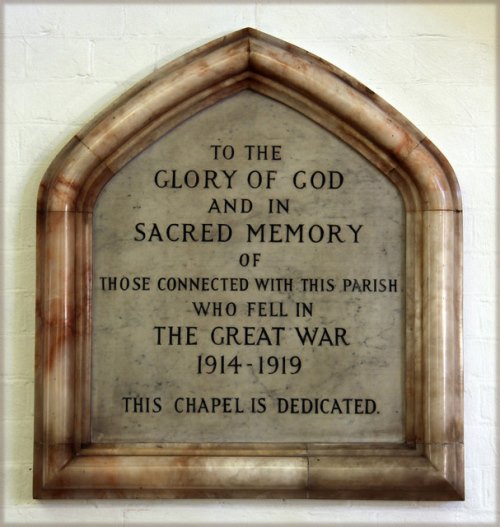 Monument Eerste Wereldoorlog The Ascension Church