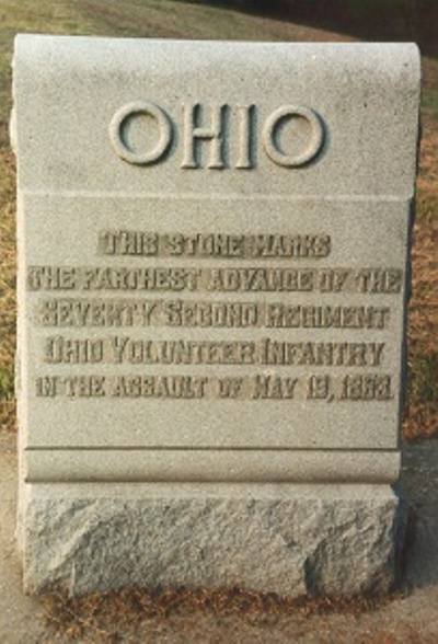 Positie-aanduiding Aanval van 72nd Ohio Infantry (Union) #1