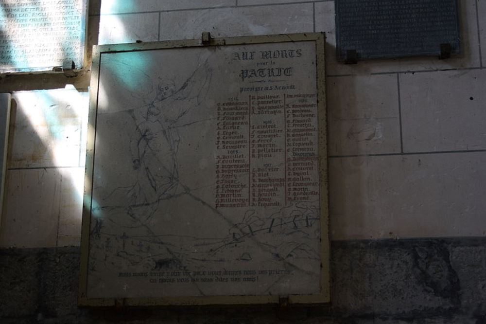 Monument Eerste Wereldoorlog glise Saint-Nicolas