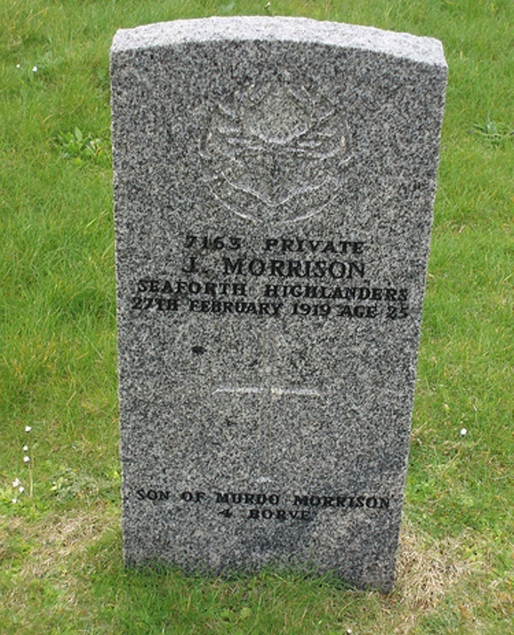 Commonwealth War Grave Galson Old Churchyard #1