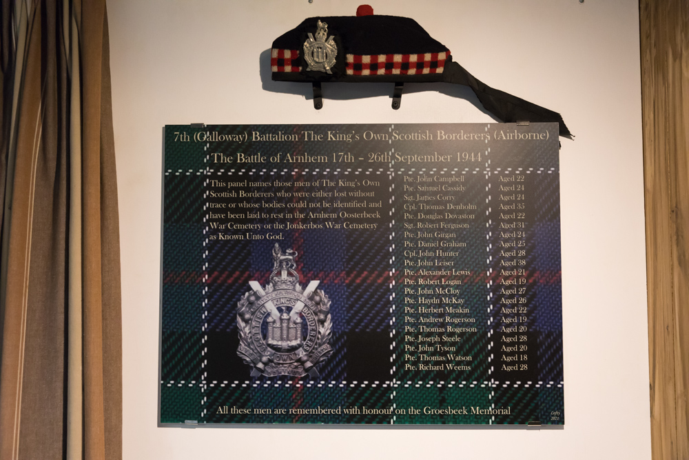 Plaque Missing Soldiers 7th Battalion The Kings Own Scottish Borderers