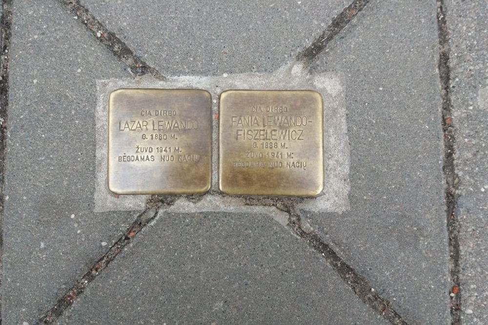 Stolpersteine Vokiečių gatvė 14 #1