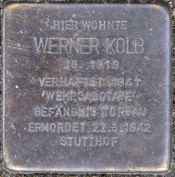 Stolperstein Mangenberger Strae 225