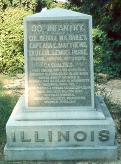 99th Illinois Infantry (Union) Monument #1