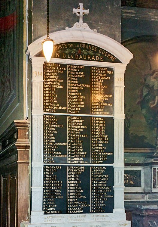 Monument Eerste Wereldoorlog Basilique de la Daurade