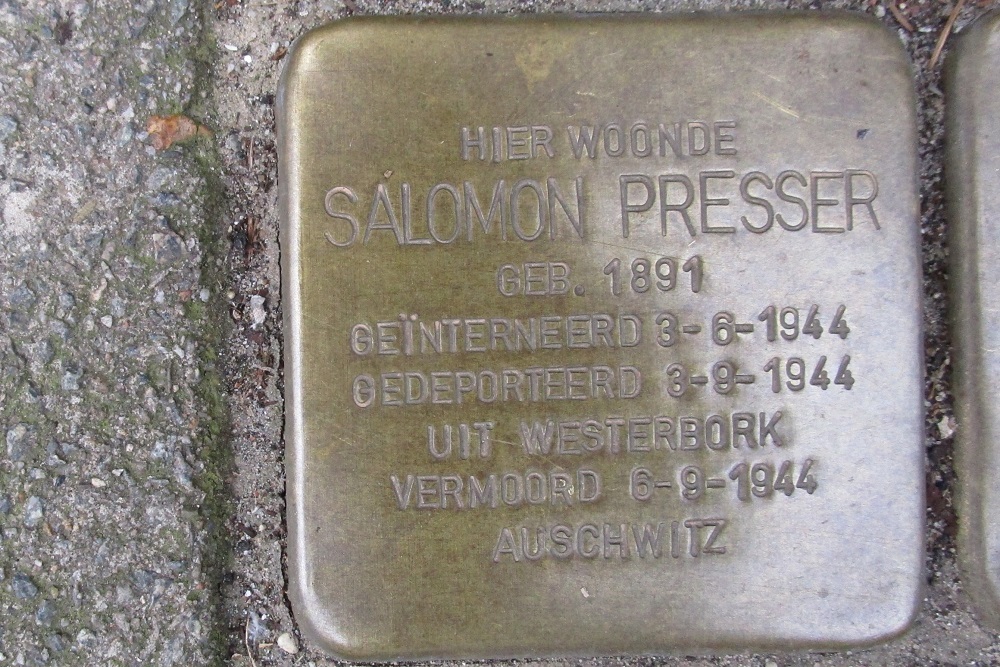 Stolpersteine Pieter Aertszstraat 103 #2