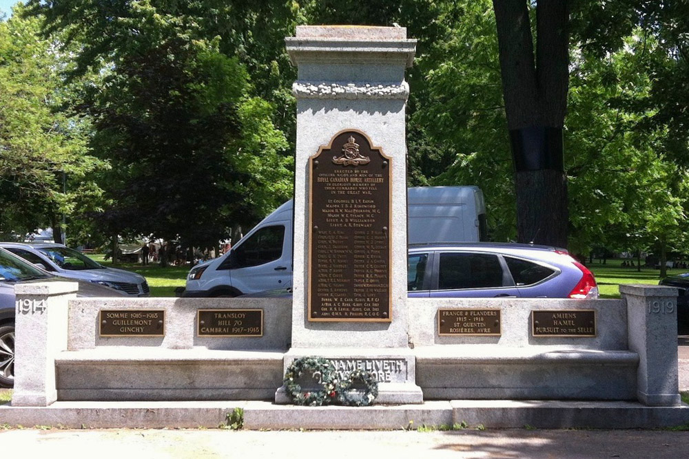 Monument National Royal Canadian Horse Artillery #1