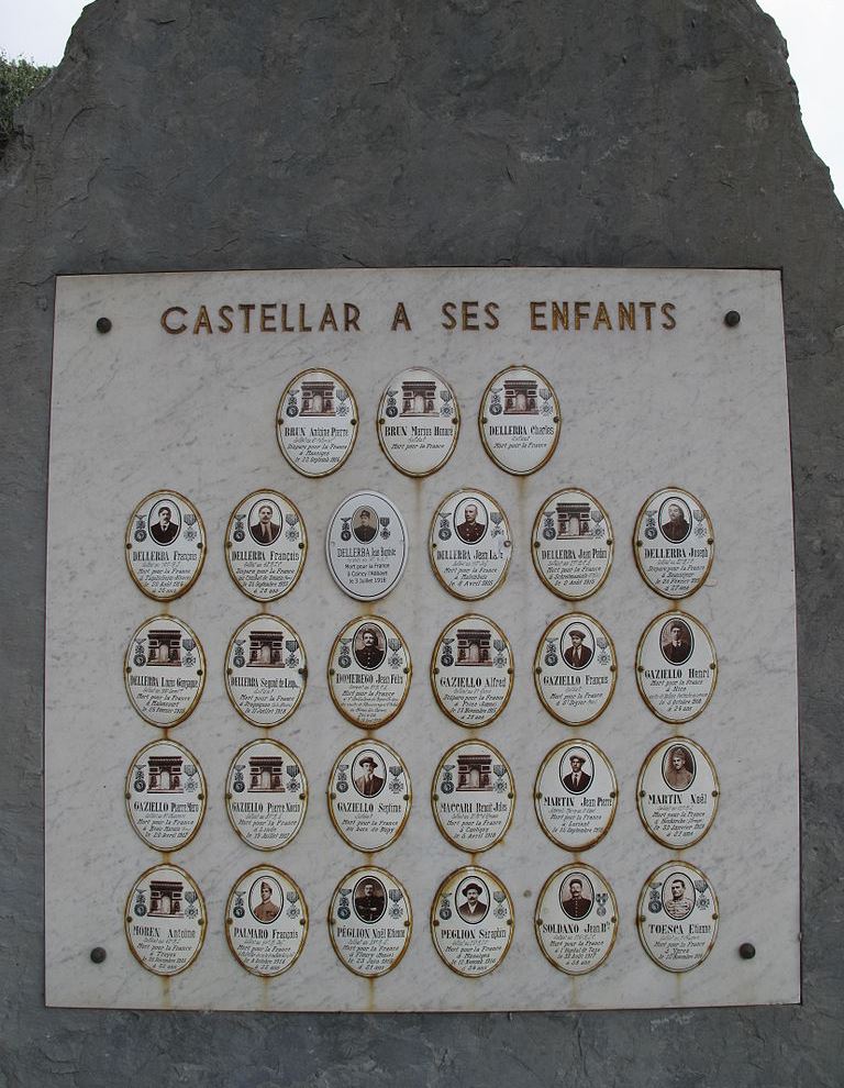 Monument Eerste Wereldoorlog Castellar #1