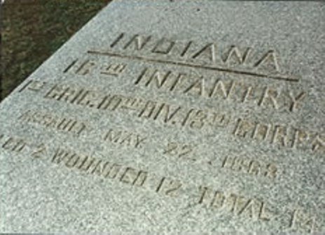 Position Marker Attack of 16th Indiana Infantry & 23rd Wisconsin Infantry (Union) #1