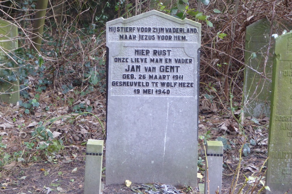 Dutch War Grave Municipal Cemetery Landscroon Weesp #1