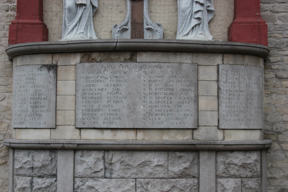 Oorlogsmonument Sint-Ursmarus Baasrode #2