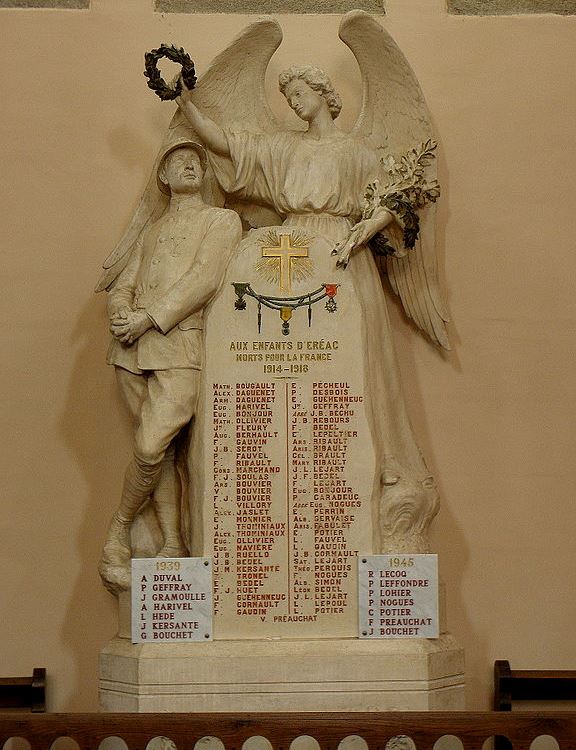 War Memorial Éréac Church #1