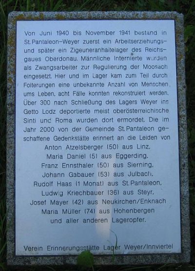 Monument Werk- en Zigeunerkamp St. Pantaleon-Weyer #4