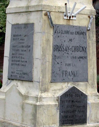 Oorlogsmonument Brissay-Choigny #3