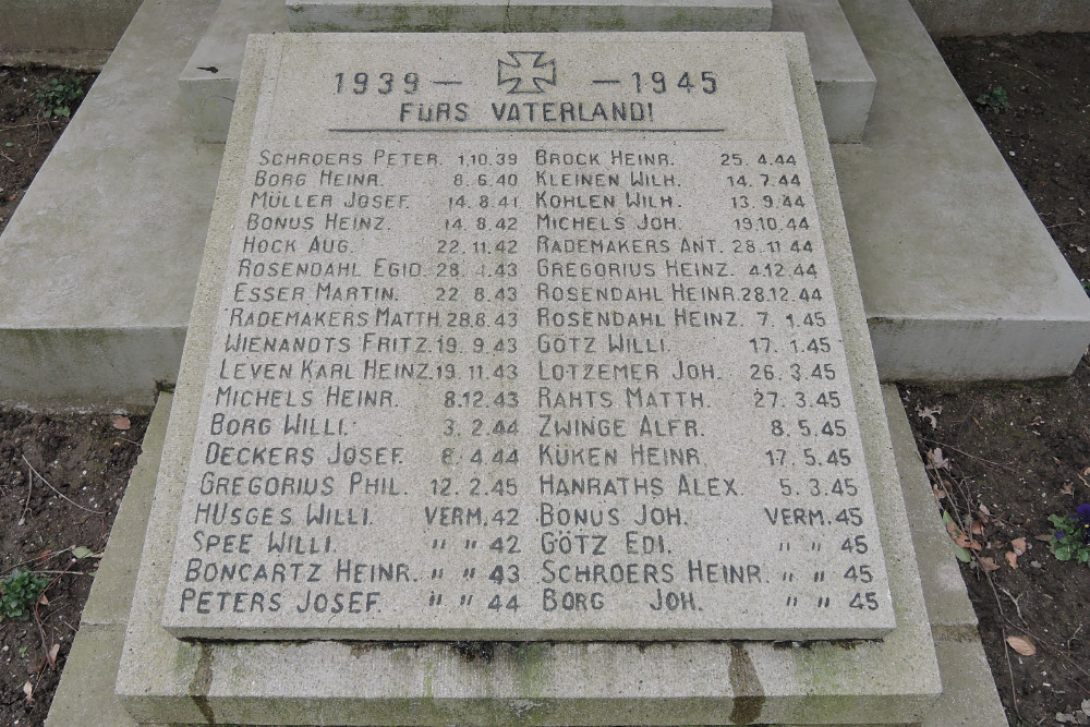 Memorial Killed and Missing Soldiers Schwalmtal-Ungerath #2