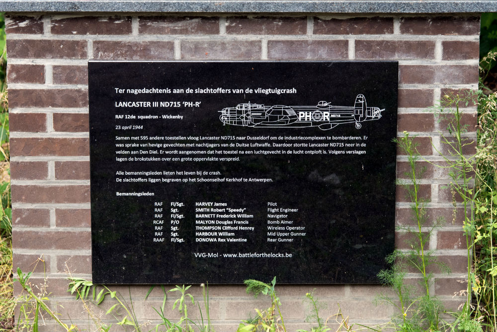 Crashlocatie Avro Lancaster ND715 PH-R #2