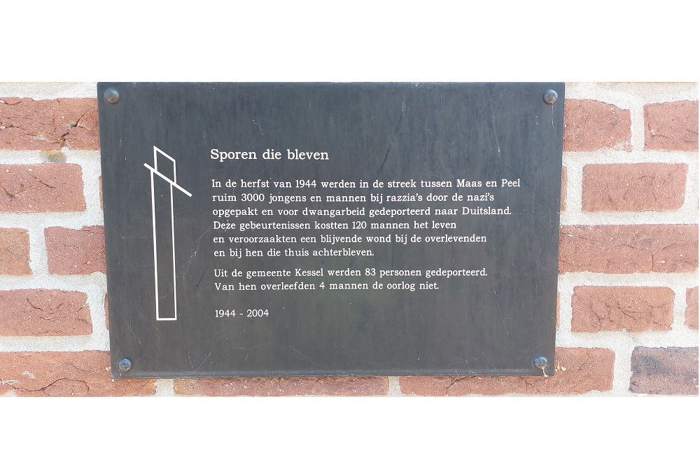 Monument 'Sporen die bleven' R.K. Kerk Kessel #3