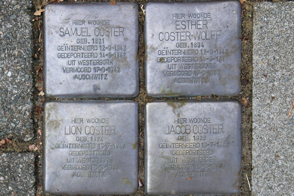 Stolpersteine Pieter Lodewijk Takstraat 20 #1