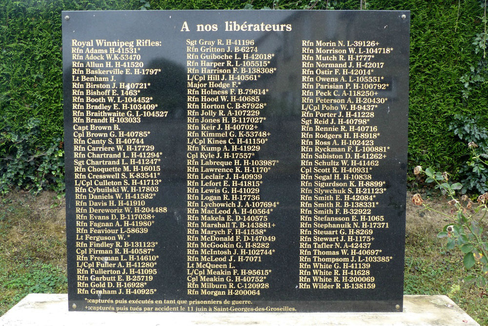 Monument Royal Winnipeg Rifles & Canadian Scottish Regiment #3