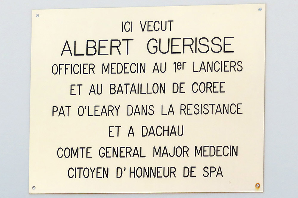 Gedenkteken Albert Guérisse Spa #1