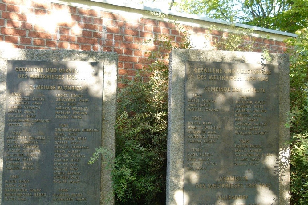 War Memorials WW1 And WW2 Aulendorf #4
