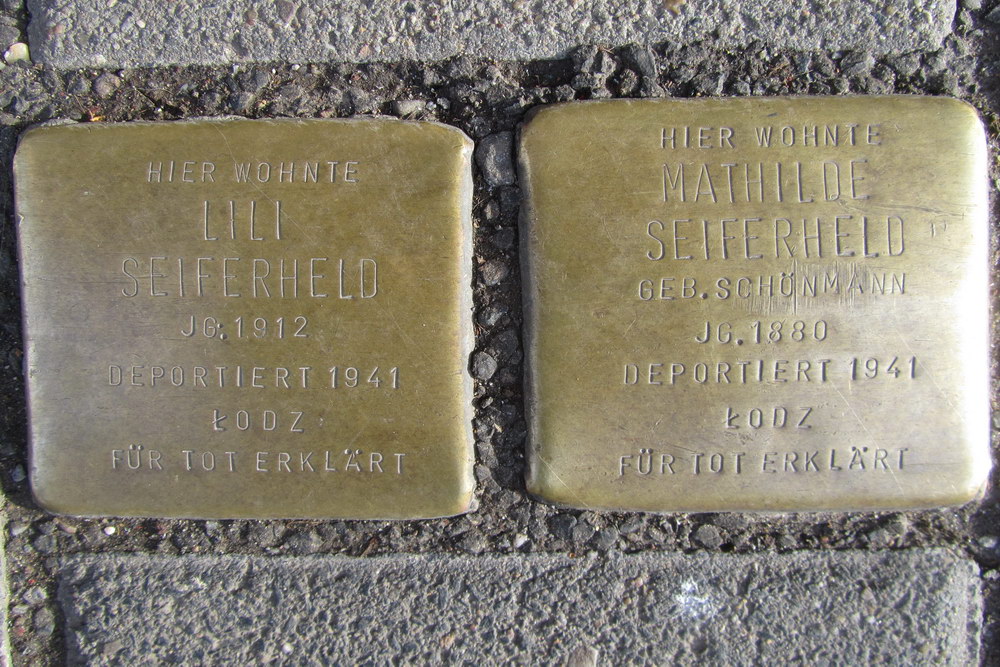 Stolpersteine Lindenstraße 17 #1
