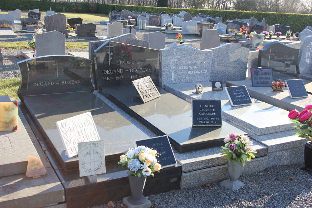 Belgische Graven Oudstrijders Hellebecq Begraafplaats	 #2