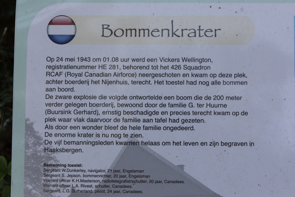 Information Sign Crash Site Wellington HE281 #5