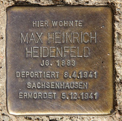 Stolperstein Kopenhagener Strae 18 #1