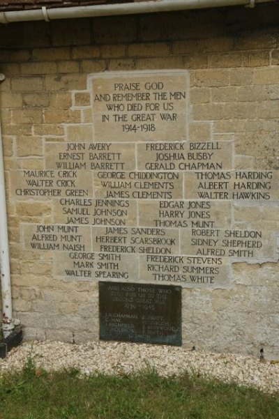 Oorlogsmonument St. Mary the Virgin Church #1