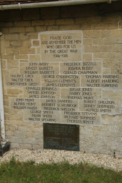 Oorlogsmonument St. Mary the Virgin Church