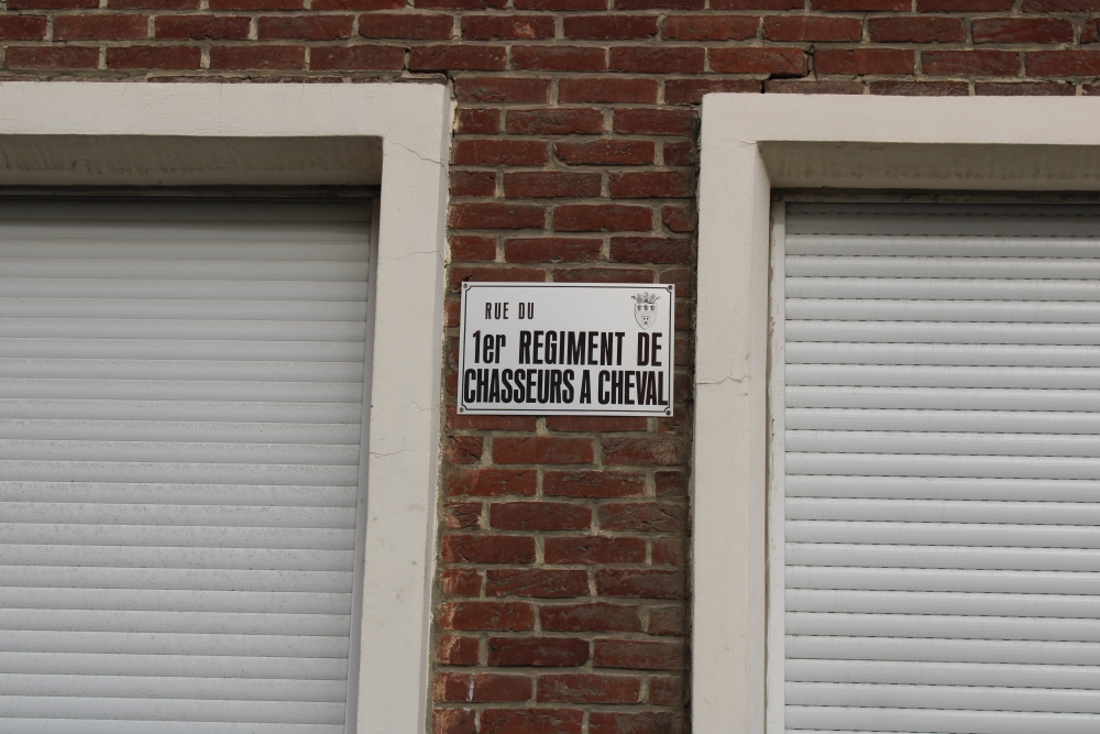 Gedenkteken Regiment 1ste Jagers te Paard Tournai #2