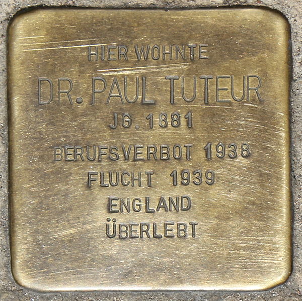 Stolpersteine Alleestraße 10 #1