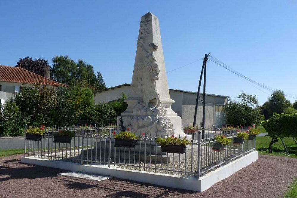 Monument Eerste Wereldoorlog Brie-sous-Archiac #1