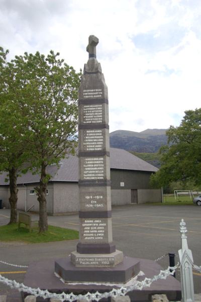 Oorlogsmonument Llanberis #1