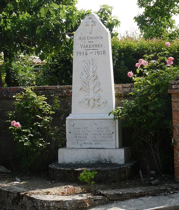 Monument Eerste Wereldoorlog Varennes