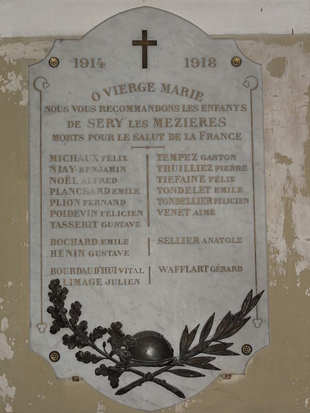 Monument Eerste Wereldoorlog Séry-lès-Mézières #2