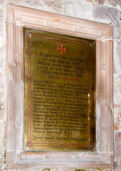 War Memorial St. Andrew Church Greystoke