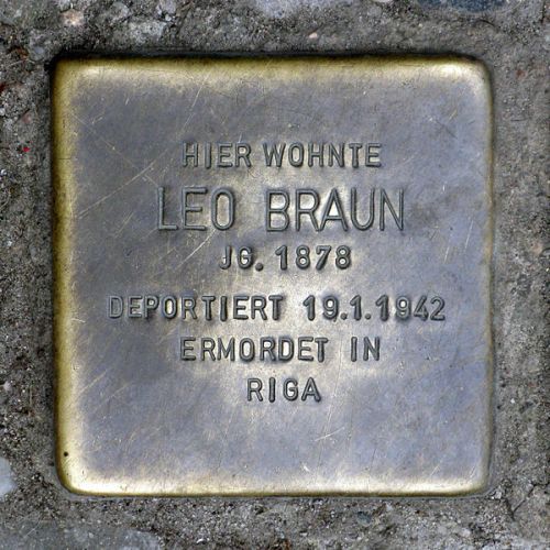 Stolpersteine Schrderstrae 2 #1