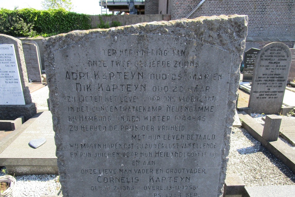 Memorial Stone Old Dutch Reformed Cemetery Katwijk aan Zee #3