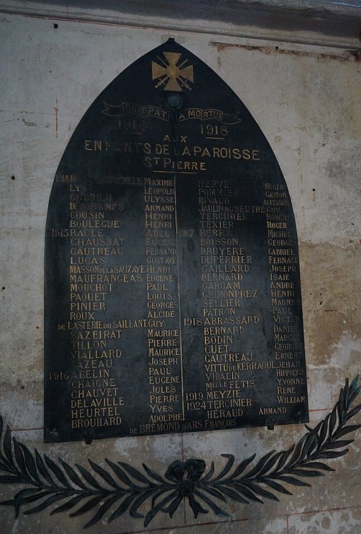 World War I Memorial Parish of Saint-Pierre