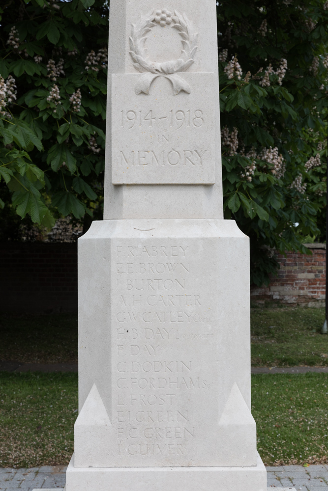 Oorlogsmonument Melbourn #2